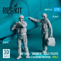 Reskit F72032 OV-10D+ 'Bronco' male pilots standing Type 2 1/72