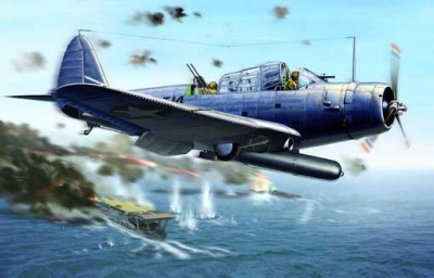 Great Wall Hobby L4807 WWII Douglas TBD-1 &quot;Devastator&quot; - VT-8 at Midway 1942