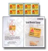 Echelon FD D356252 Israeli Minefield Signage 1/35