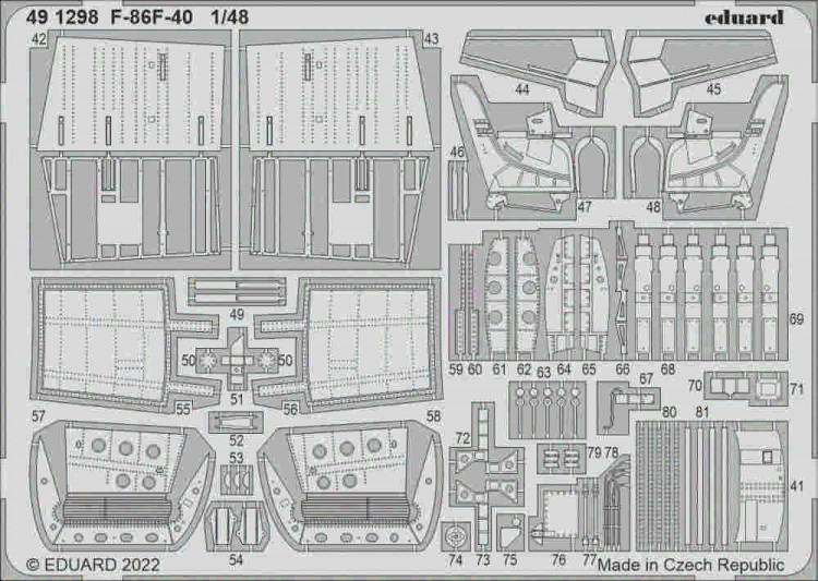 Eduard 491298 SET F-86F-40 (AIRF) 1/48