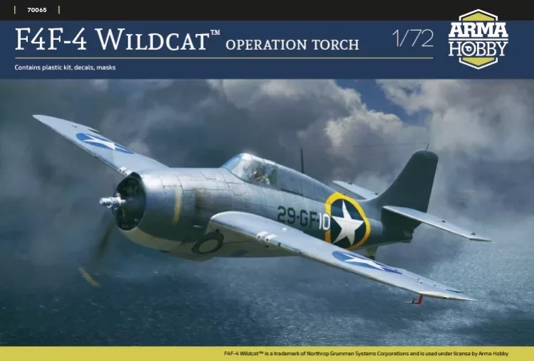 Arma Hobby 70065 F4F-4 Wildcat 'Operation Torch' (3x camo) 1/72