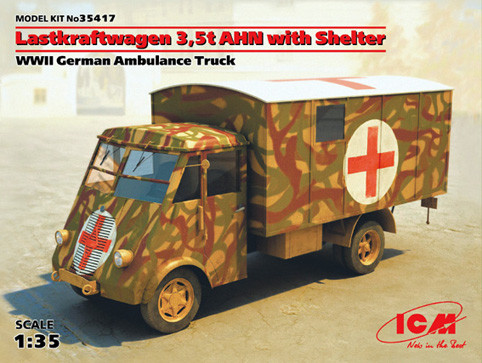 ICM 35417 Lastkraftwagen 3.5 AHN санитарный 1/35