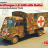 ICM 35417 Lastkraftwagen 3.5 AHN санитарный 1/35