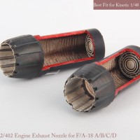 Mk1 Design MA-48080 McDonnell-Douglas F/A-18A+/F/A-18B/F/A-18C/F/A-18D GE exhaust nozzle. Aftrer burner Set (opend) 1/48