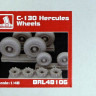 Brengun BRL48106 C-130 wheels (resin set) 1/48