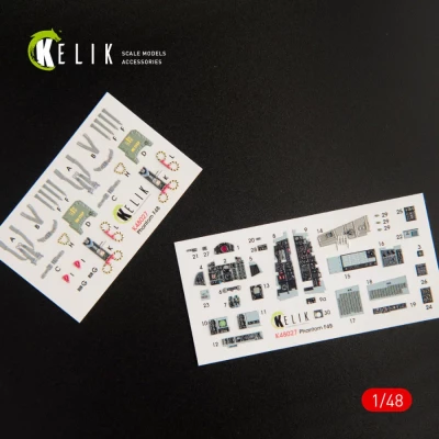 Reskit K48027 F-4B interior 3D decals (TAM) 1/48