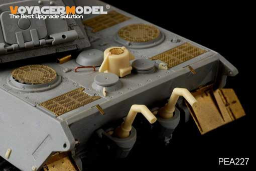 Voyager Model PEA227 WWII German King Tiger (Porsche Turret) Initial Production squared exhaust w/grills(GP) 1/35