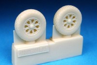 Barracuda Studios BCR72101 Vought Corsair, Grumman Hellcat Wheels - Diamond Tread (For all Corsair and Hellcat kits) 1/72