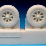 Barracuda Studios BCR72101 Vought Corsair, Grumman Hellcat Wheels - Diamond Tread (For all Corsair and Hellcat kits) 1/72