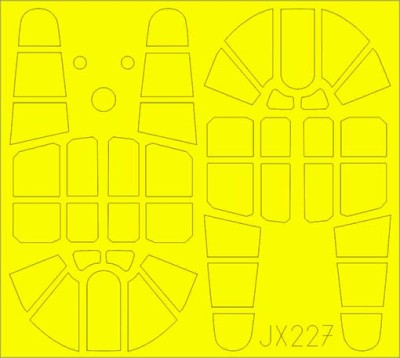 Eduard JX227 Mask 1/32 P-40F TFace (TRUMP)