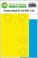 Art Scale 200-M32011 Curtiss Hawk 81-A2 AVG National INSIGNIA masks 1/32