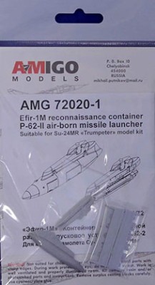 Amigo Models AМG 72020-1 Efir-1M reconn.container w/ P-62-II launcher 1/72