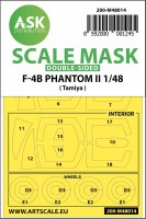 Art Scale 200-M48014 McDonnell F-4B Phantom wheels and canopy frame paint masks (inside & outside) 1/48