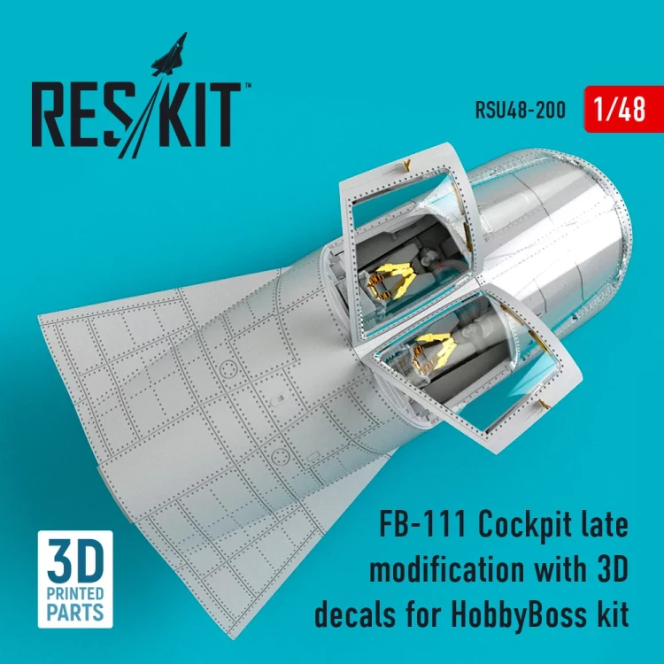 Reskit U48200 FB-111 Cockpit late modification w/ 3D decals 1/48