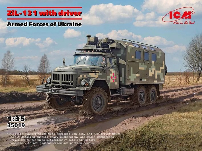 ICM 35019 ZiL-131 Armed Forces of Ukraine with driver 1/35