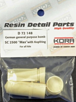 Kora Model D72148 German bomb SC 2500 'Max' with Kopfring 1/72