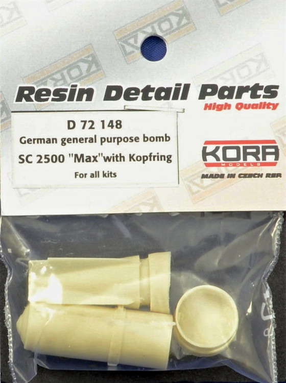 Kora Model D72148 German bomb SC 2500 'Max' with Kopfring 1/72
