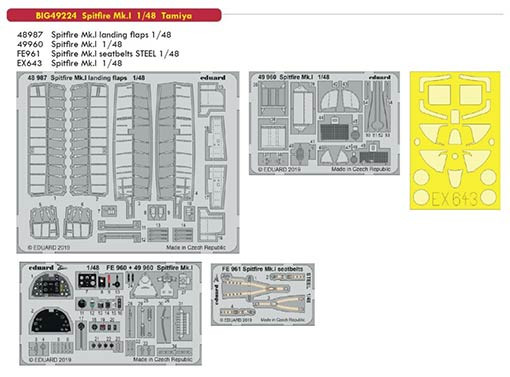 Eduard BIG49224 1/48 Spitfire Mk.I (TAM)