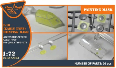 Clear Prop CPA72074 I-16 early Painting Mask (CL.PROP) 1/72