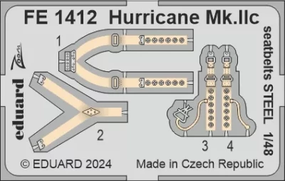Eduard FE1412 Hurricane Mk.IIc seatbelts STEEL (HOBBYB) 1/48