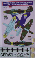 Kora Model DEC72244 Bell P-39D Airacobra (Luftwaffe serv.) декали декали 1/72