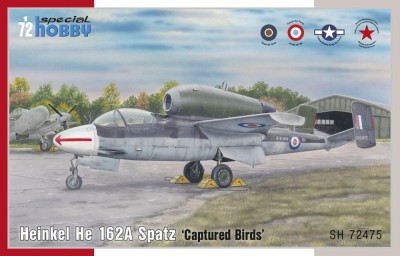 Special Hobby SH72475 He 162A Spatz 'Captured Birds' (4x camo) 1/72