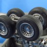 Metallic Details MDR48228 Rockwell B-1B Lancer Wheels (designed to be used with Revell kits) 1/48
