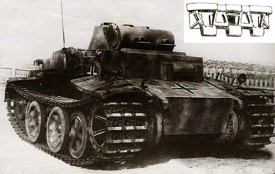 Sector35 SL 045 Траки Pz I Ausf. F/ Pz II Ausf. J (собранные в ленту)