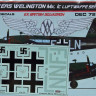 Kora Model DEC72344 V.Wellington Mk.IC Luftwaffe Vol.3 декали декали 1/72
