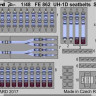 Eduard FE862 UH-1D seatbelts STEEL 1/48