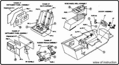 CMK 4065 Ta 154 - interior set for REV 1/48