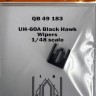 Quickboost 49183 UH-60A Black Hawk wipers (ICM) 1/48