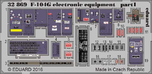 Eduard 32869 F-104G electronic equipment 1/32