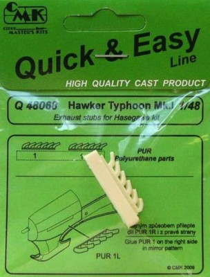 CMK Q48068 Hawker Typhon Mk. I exhaust stacks HAS 1/48