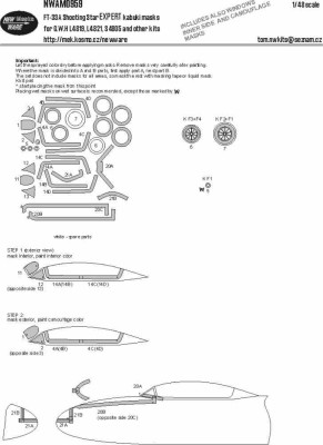 New Ware NWA-M0959 Mask FT-33A Shooting Star EXPERT (GWH) 1/48
