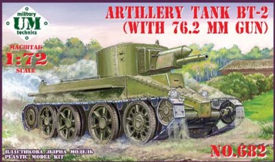 UniModel UMM-72682 Артиллерийский БТ-2 с 76,2 мм пушкой 1/72