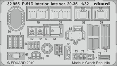 Eduard 32955 SET P-51D interior late ser. 20-35 (TAM)