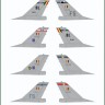 Model Maker Decals D72175 Belgian General-Dynamics F-16A/F-16B Squadrons generic set 1/72