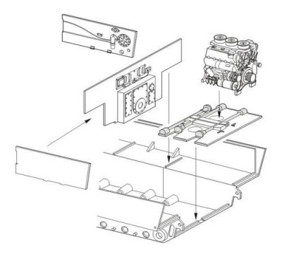 CMK 8043 Tiger I - Engine set for TAM 1/48