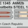 Eduard FE1345 A6M2b seatbelts STEEL (ACAD) 1/48