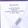 Quickboost QB48841 Ju 87B Stuka exhaust engine w/o covers (AIRF) 1/48
