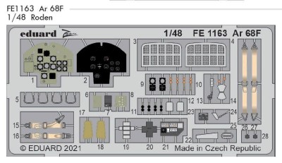Eduard FE1163 Ar 68F (RDN) 1:48