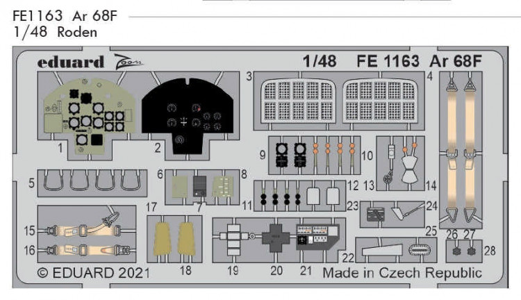 Eduard FE1163 Ar 68F (RDN) 1:48