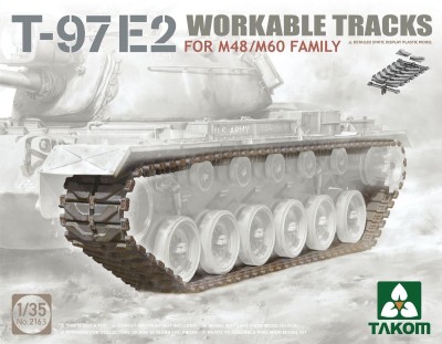 Takom 2163 T-97E2 Workable Tracks For M48/M60 Family 1/35