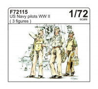 CMK F72115 US Navy pilots WW II (3 fig. ) 1/72