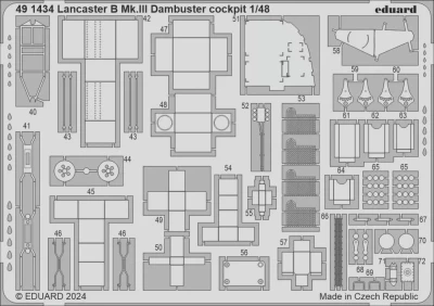 Eduard 491434 SET Lancaster B Mk.III Dambuster cockpit (HKM) 1/48