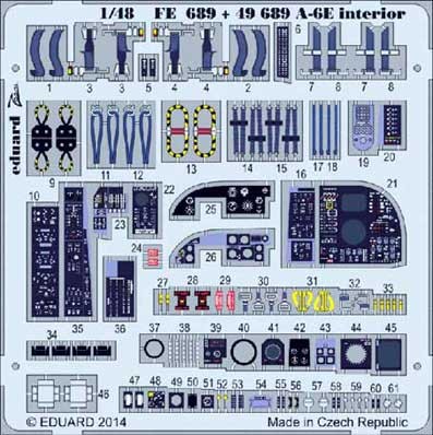 Eduard FE689 A-6E interior S.A.