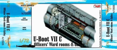 CMK N72005 U-Boot VII Officers\' Ward rooms &amp; Galley for REV 1/72