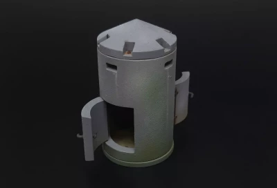 Hauler HLM-35006 Spitterschutzzelle-Einmannbunker (resin kit) 1/35