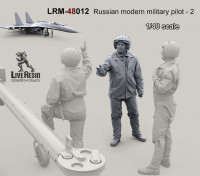 LiveResin LRM48012 Военный летчик ВВС РФ - 1 1/48